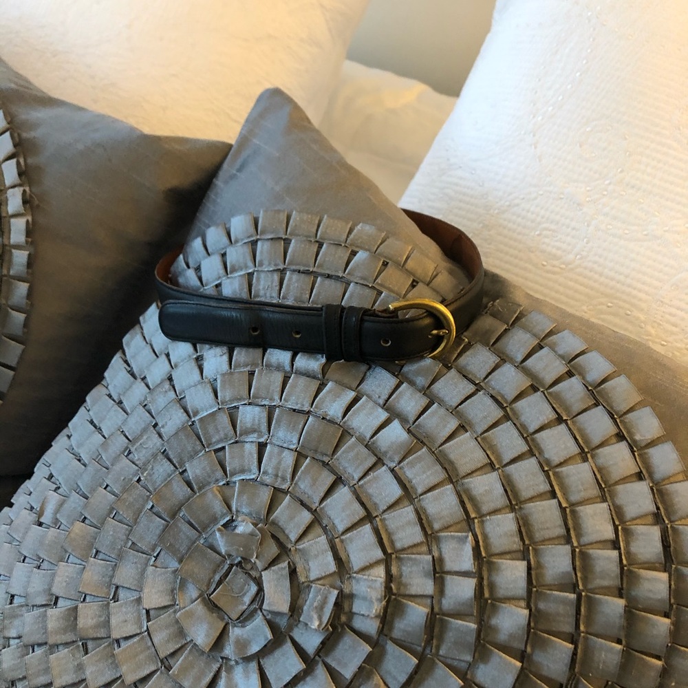 Coach navy belt